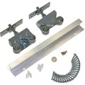 Johnson Hardware Deluxe Pocket Door Hardware Set, 72 in L Track, Top Mounting 200721DR